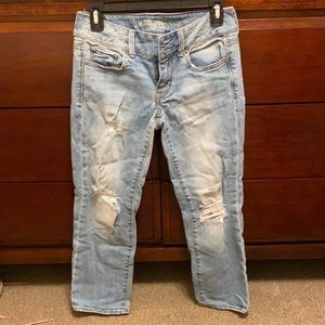 American Eagle artist crop stretch capris